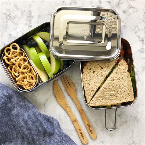 ever eco stainless steel stackable bento box|ever eco stackable mini container.